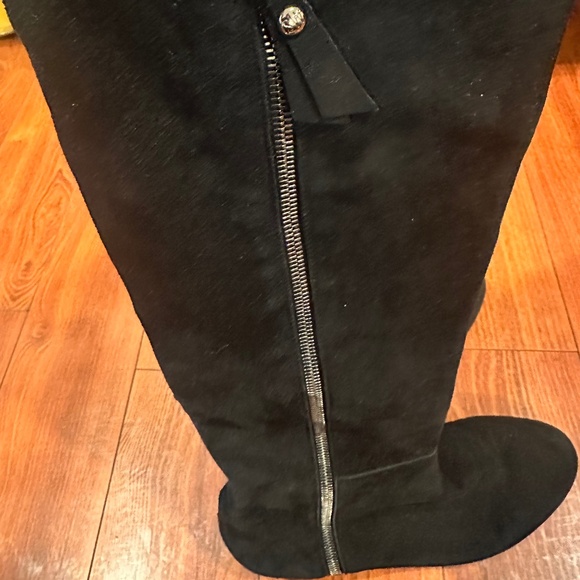 Stuart Weitzman Black Suede Over-the-Knee Boots | Size 6M | Made in Spain - Picture 3 of 8